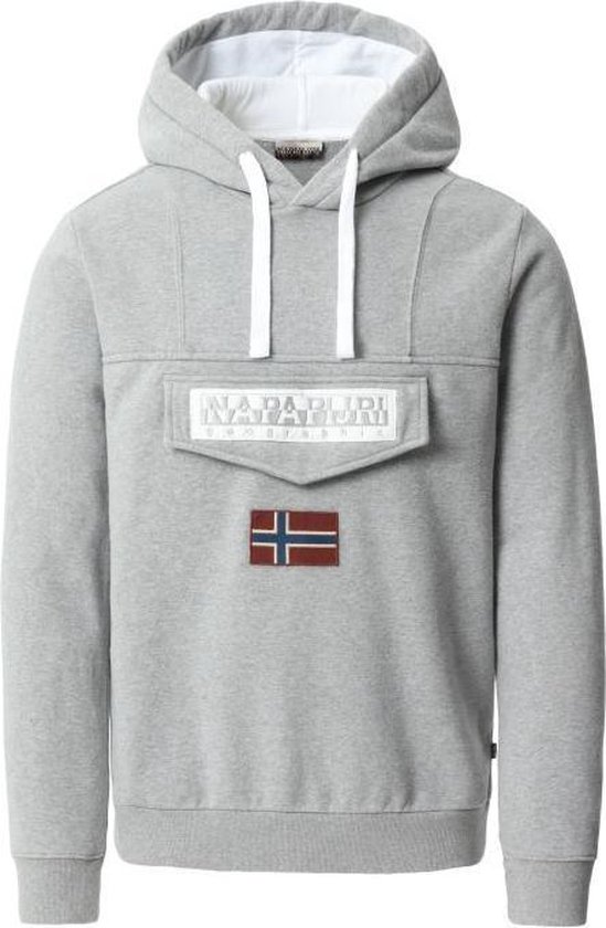 Niet ingewikkeld monster Momentum Napapijri BURGEE hoody XXS MED GREY MEL | bol.com