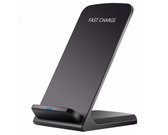 ExCorn - Draadloze Qi Snellader- Draadloze Oplader voor Iphone- - Wireless Charger - 10W - Geschikt voor Samsung S6/S7/S8/S9/S10 Apple iPhone Pro/11/X/XS/XR/8 - Staand