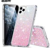 ESR Glamour Backcase Hoesje iPhone 11 Pro - Roze - Glitters