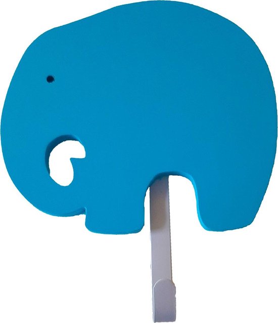 Kapstokhaak Olifant blauw Woood furniture