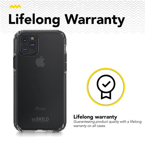 SoSkild iPhone 11 Pro Hoesje Defend Heavy Impact - Smokey Grey