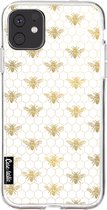 Casetastic Apple iPhone 11 Hoesje - Softcover Hoesje met Design - Golden Honey Bee Print