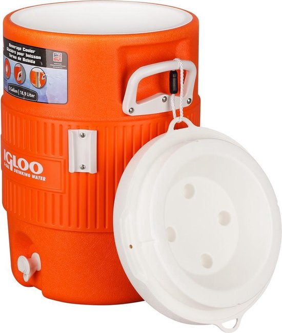 Igloo 42316 5 Gallon Seat Top Beverage Cooler - Orange