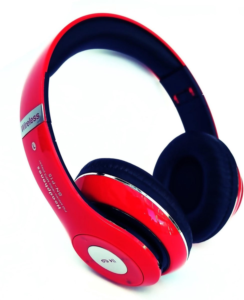 HD stereo bluetooth headset SN P16 rood