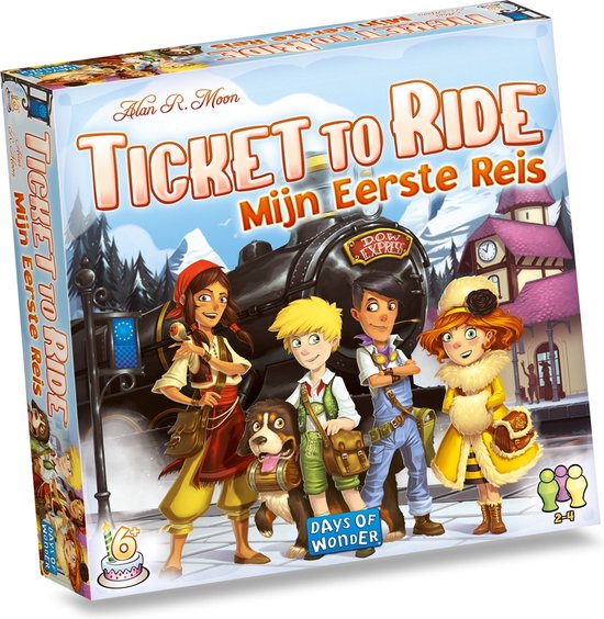 Gezelschapsspel: Ticket to Ride Mijn Eerste Reis - Bordspel, uitgegeven door Days of Wonder