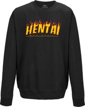 Flamin Hentai | idle clothing | Manga Anime Vuur Japan Cosplay Unisex Winter Trui Pullover Sweater Sweatshirt Hoodie