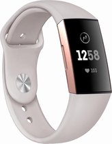 Siliconen Bandje - Sportbandje - Fitbit Charge 3 & 4 - Abrikoos