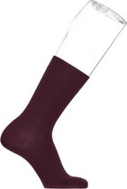 Bonnie Doon - Heren - Cotton Sock - Donker Rood/Donker Rood/Wine - maat 0-3 maanden (2 paar)