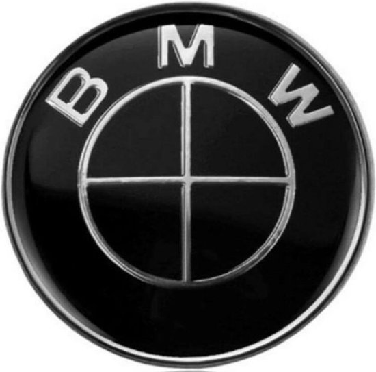 Bol Com Bmw Embleem Logo Zwart Motorkap Kofferbak Stuurwiel