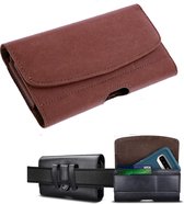 Luxe Riem Holster Hoesje 5.0 Samsung Galaxy Note 10 / S10+ / S9+ / A50(s)/ A10(s) / M20 - Bruin