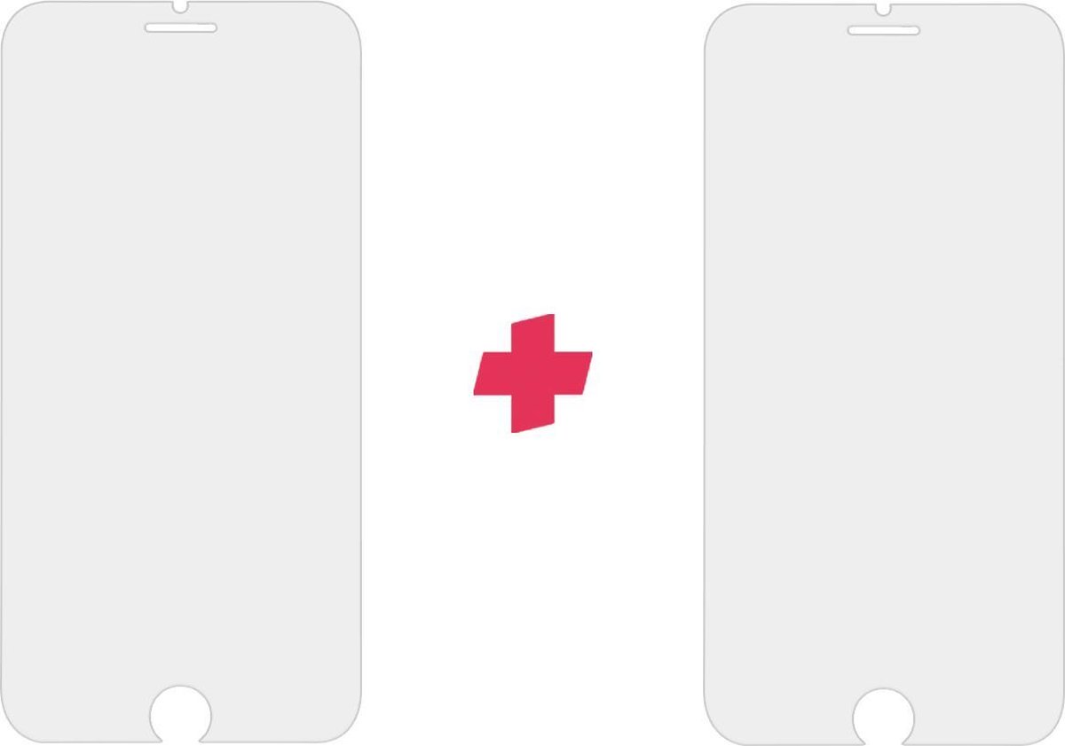 DuoPack: iPhone 8 screenprotector gehard glas