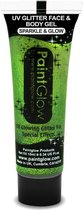 PaintGlow Face & Body paint UV Glitter Groen ( Mint Green)