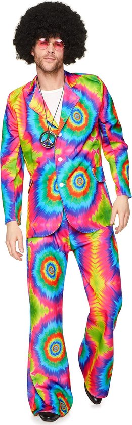 Psychedelisch hippie kostuum voor mannen