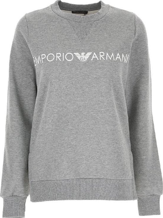 Verwoesten tornado Typisch Emporio Armani dames logo sweatshirt - grey | bol.com
