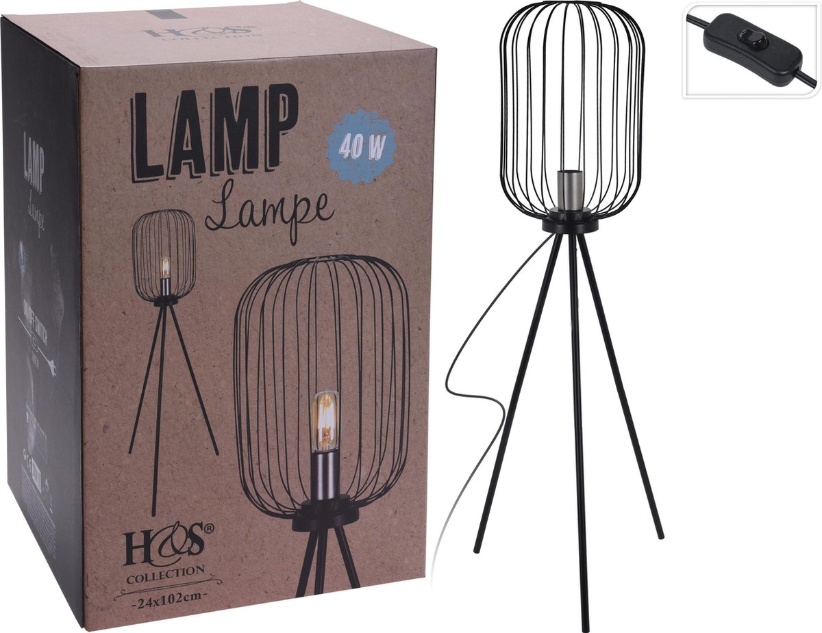 Industriële Staande Lamp - metaal - 102 cm - Home & Styling - Wonen & Inrichting - Verlichting - Vloerlampen - Merkloos