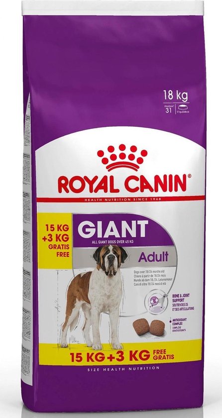 Royal Canin Giant Adult - Hondenvoer - 15+3 kg Bonusbag