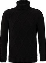 YCLO Knit Turtleneck Pullover Dimon Black