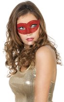 Masker eyes glitter rood