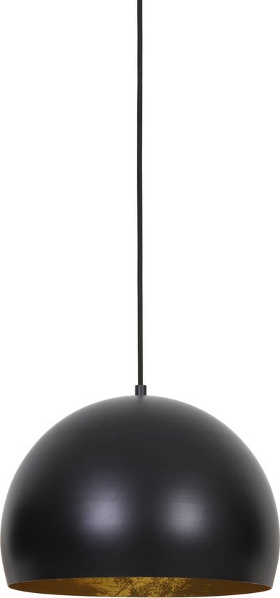 Aap Betuttelen fabriek Light & Living Hanglamp Jaicey - Zwart/Goud - Ø33cm - Modern,Luxe -  Hanglampen... | bol.com