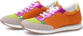 KUNOKA Kay multicolor - Sneakers Dames - maat 40 - Oranje Paar Groen Grijs
