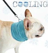 Verkoelende Honden Halsband - Koelhalsband - Cooling bandana - Blauw - Klein - Size S