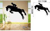 3D Sticker Decoratie Springend paard Muurtattoo-Paard Sticker-Stijlvol Vinyl Muurtattoo Art Kinderen, Meisjes Kamer Muursticker Interieur - MA5 / S