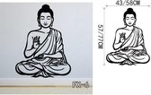 3D Sticker Decoratie Poster Klassieke religie Boeddhisme Boeddha Muurstickers Home Decor Verwijderbare Vinyl Art Sticker voor de woonkamer - FX6 / S