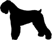 3D Sticker Decoratie 16.5 * 12.7cm Russische Terrier Hond Vinyl Decal Creatieve muurstickers Woondecoratie Zwart / Wit
