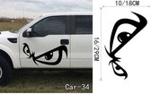 3D Sticker Decoratie Grappig Creatief Cartoon Kat Decoratie Auto Stickers Auto Voertuig Raam Dierlijke stickers Auto Buiten Styling Decoratie - Car34 / Small