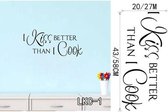 3D Sticker Decoratie Keuken House of Love Vinyl Muursticker Keuken Vinyl Decals voor Familie LKC Home Decor Wanddecoratie - LKC1 / Large