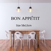 3D Sticker Decoratie Keuken Muurtattoo Bon Appetit Decal keuken Vinyl belettering keuken muur offerte keuken muur Decor