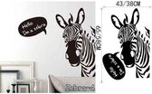 3D Sticker Decoratie DIY Zebra Adesivo De Parede Animal Vinyl Decals DIY Wall Stickers Abstract Art Murals Zoo Home Decor Removable Wall Paper - Zebra4 / Large