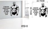 3D Sticker Decoratie Fitness Gym Wall Decal Vinyl Wall Sticker Sport Home Mural Art Home Decor - GYM3 / Small
