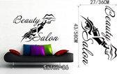 3D Sticker Decoratie Nagel Bar Winkel Muursticker Kapsalon Muur Art Decal DIY Woondecoratie Muurschildering Verwijderbaar Home Decor - Salon86 / L