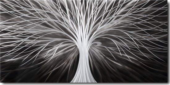 bol.com | Schilderij Aluminium Strepen 60x120cm | Schilderijen | Moderne  Schilderijen | 1...