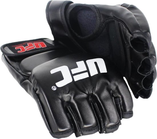 1. UFC - MMA Handschoenen (Kick)Bokshandschoenen zwart , rood , wit