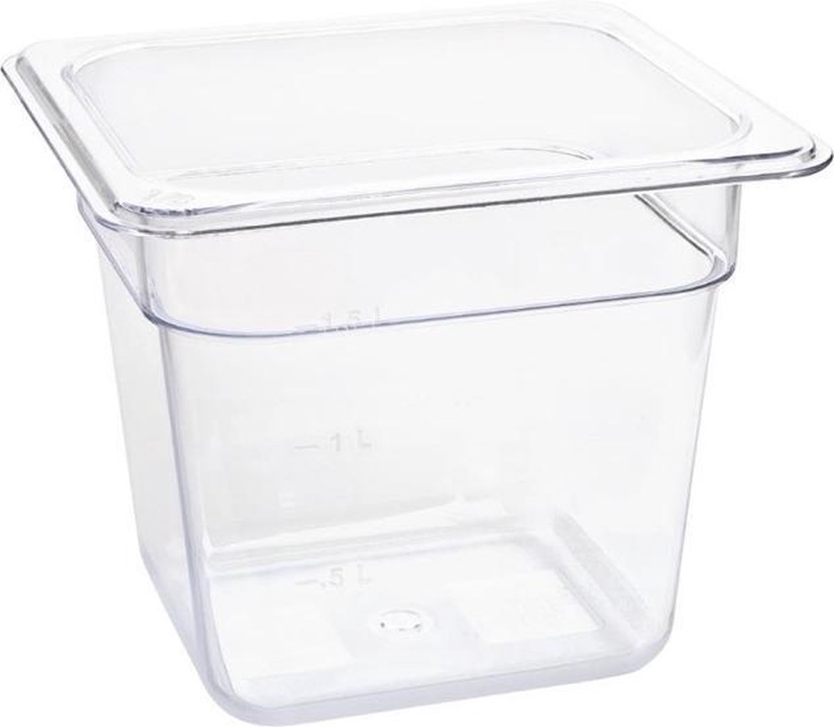 Polycarbonaat Bak - Transparant - GN1/6 - 15cm Hoog - Vogue U241