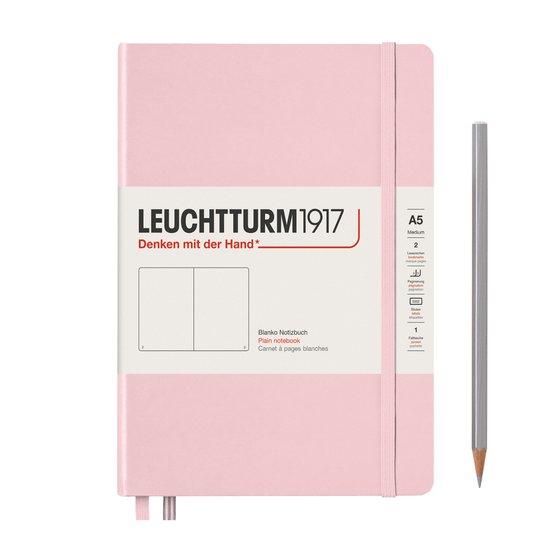 Leuchtturm1917 Notebook A5 Hardcover Plain/Blanco Powder