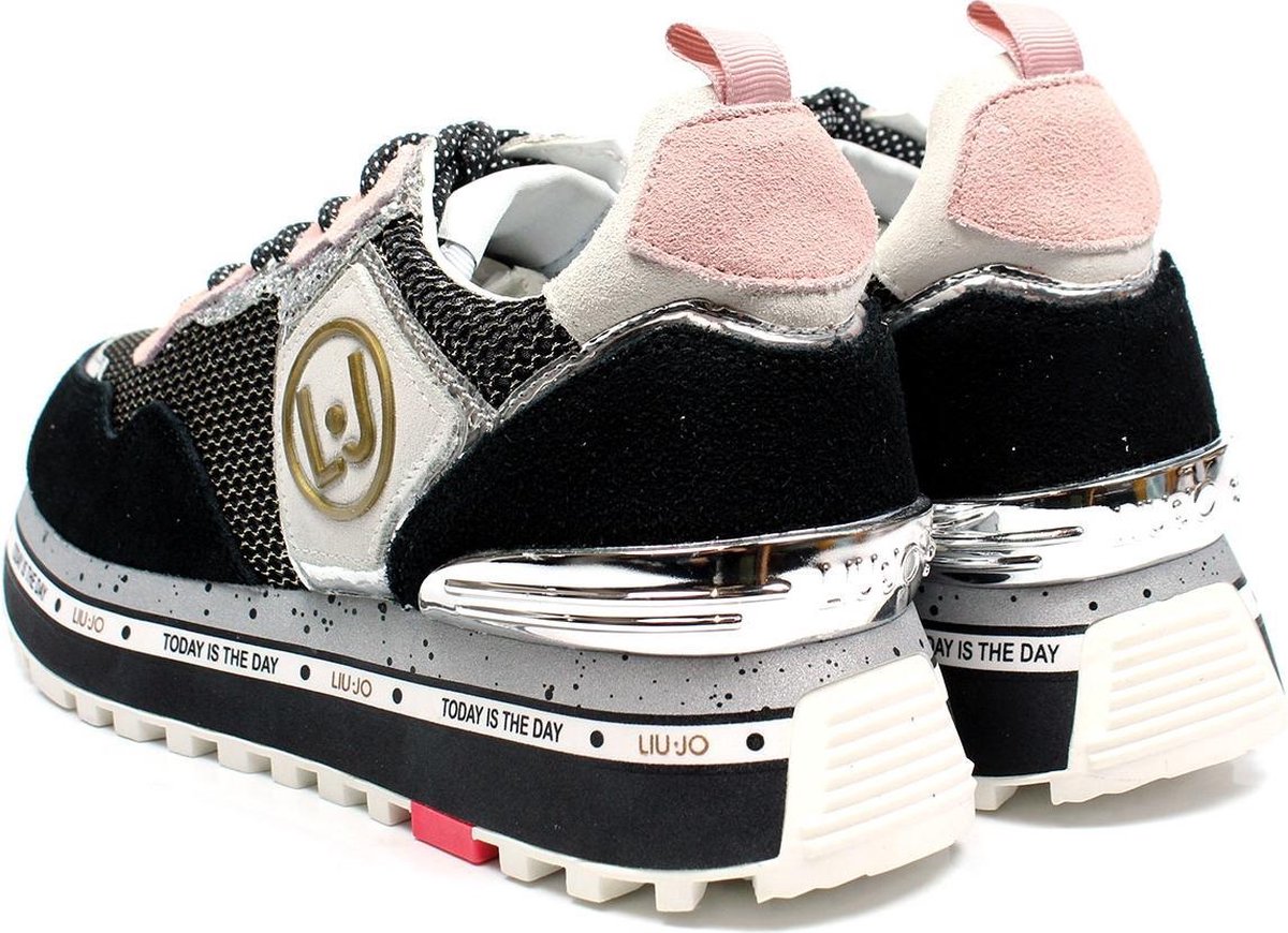 Liu Jo Maxi Alexa sneakers - zwart / combi, ,39 / 6 | bol.com