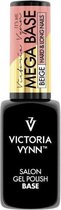 Rubber Base - Victoria Vynn™ Gel Polish Mega Base - Hard & Long Nails - BEIGE 8 ml. - builder gel in een flesje - Nude van kleur