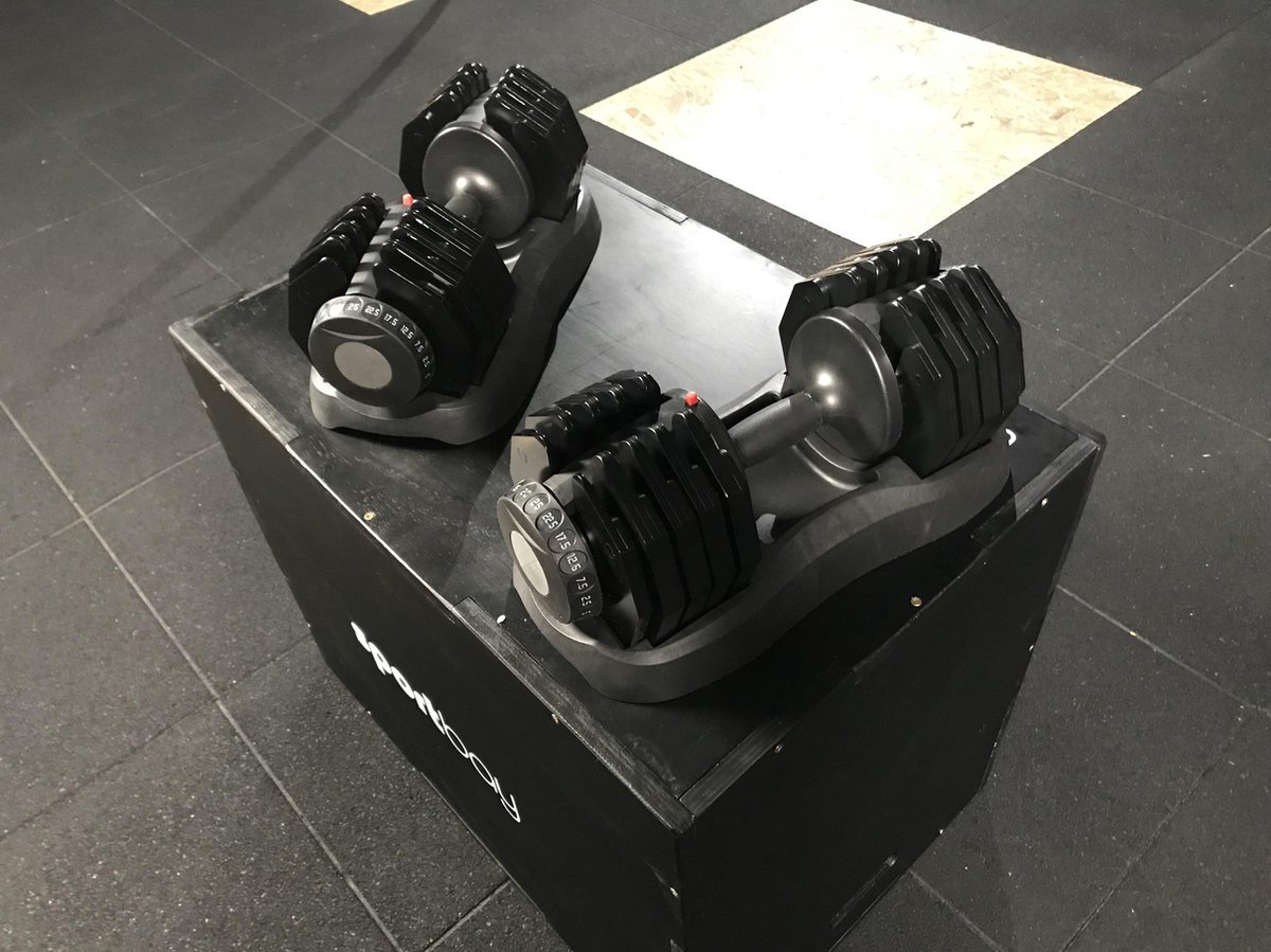 Duo-Tech verstelbare gewichten 25 kg. Adjustable dumbbells 25 kg. | bol.com