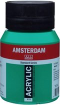 Peinture acrylique standard d'Amsterdam 500ml 619 Vert permanent foncé