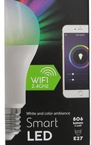 Smart Home LED Lamp E27 met Wifi | Multicolor RGB | Werkt met Google Assistant, Alexa, IFTTT, Tuya | Pride Kings®