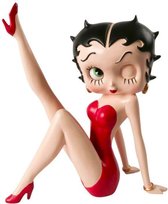 Betty Boop Leg Up Standbeeld Groot (Rode Jurk)