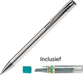 Elegant Aluminium Vulpotlood 0.7mm - incl. 12 stuks HB Pentel Potloodstiftjes