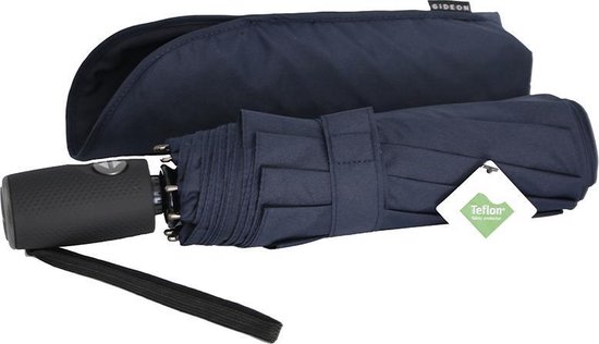 Parapluie pliable - Automatique et coupe-vent - Bleu marine