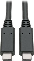 Tripp-Lite U420-003-5A USB-C to USB-C Cable (M/M) - 3.1, 5 Gbps, 5A Rating, Thunderbolt 3 Compatible, 3 ft. TrippLite