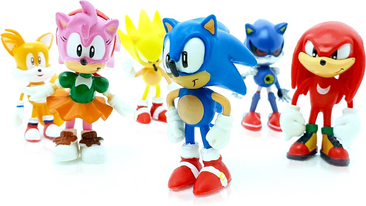Sonic Sega Speelfiguren - Sonic en Tails actiefiguren - 7 cm 6 stuks -  Tails,... | bol.com