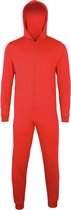 Kids all-in-one onesie kinderen - rood - 9/10 jaar