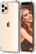 Epicmobile - iPhone 11 Pro Max Anti-shock Hoesje - Hybride Back Cover - Transparant
